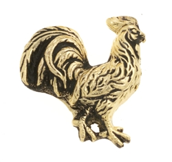 Gold Rooster Lapel Pin